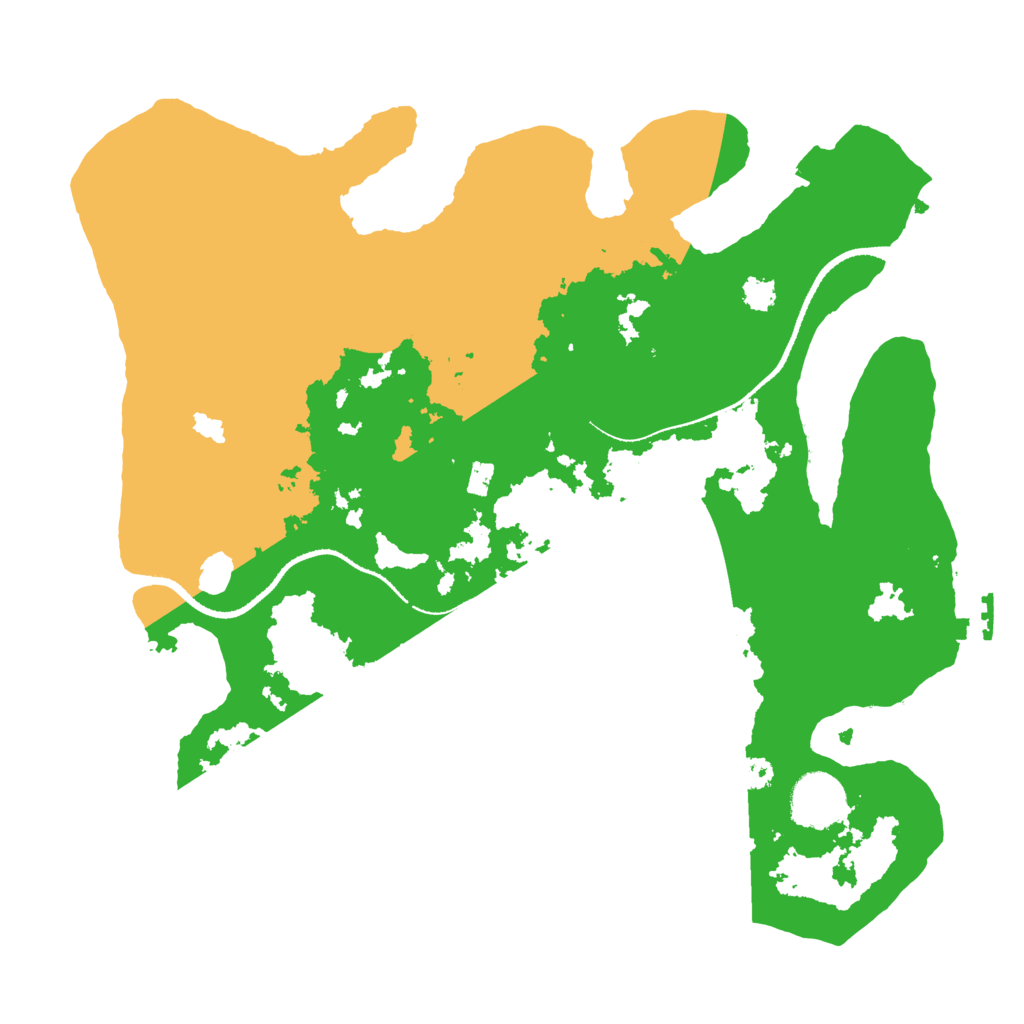 Biome Rust Map: Procedural Map, Size: 3300, Seed: 279175908