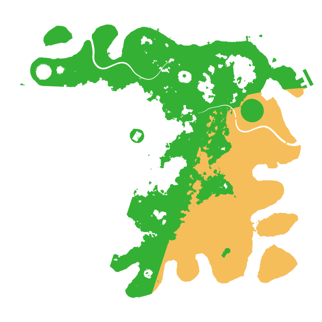 Biome Rust Map: Procedural Map, Size: 3700, Seed: 338293587