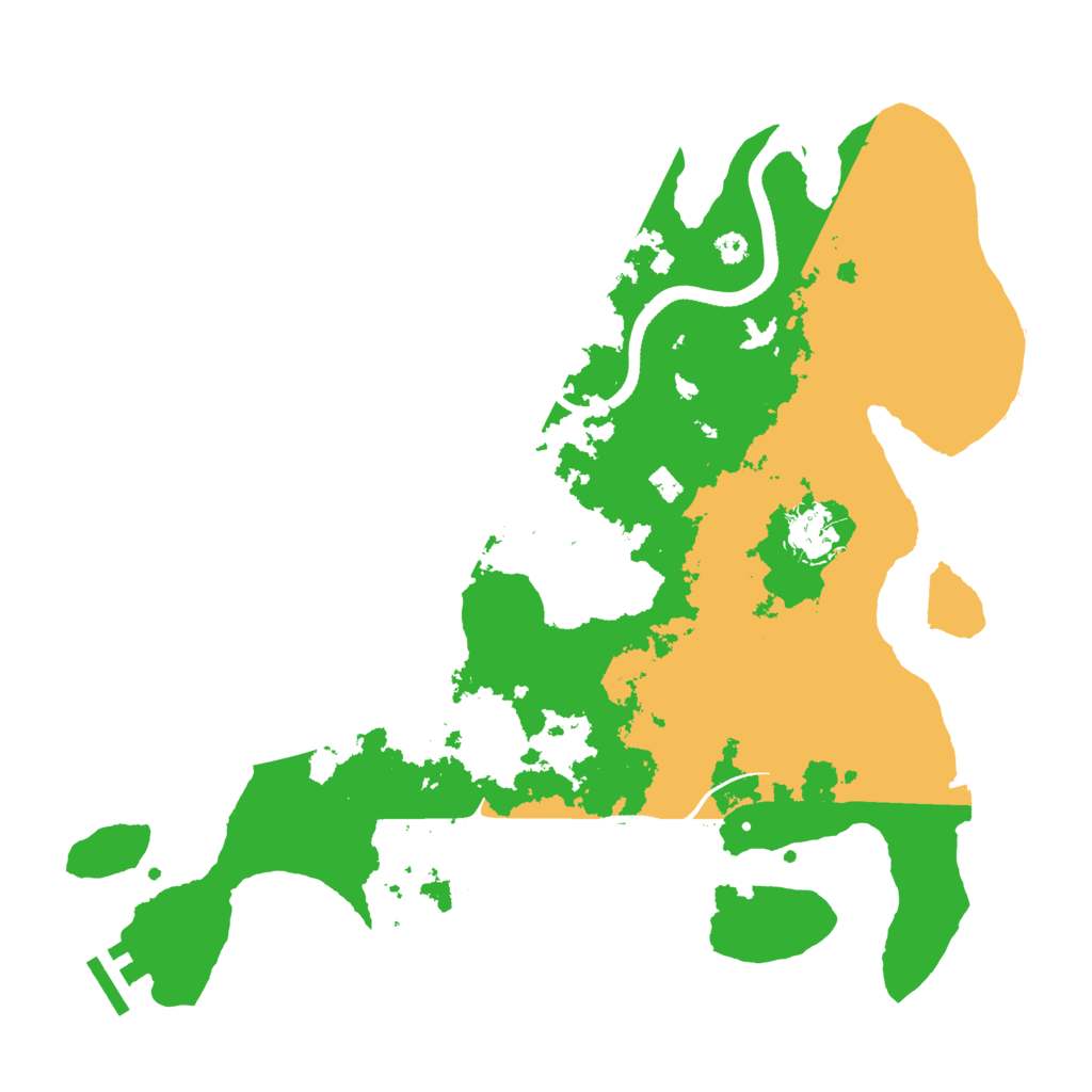 Biome Rust Map: Procedural Map, Size: 3500, Seed: 889121027