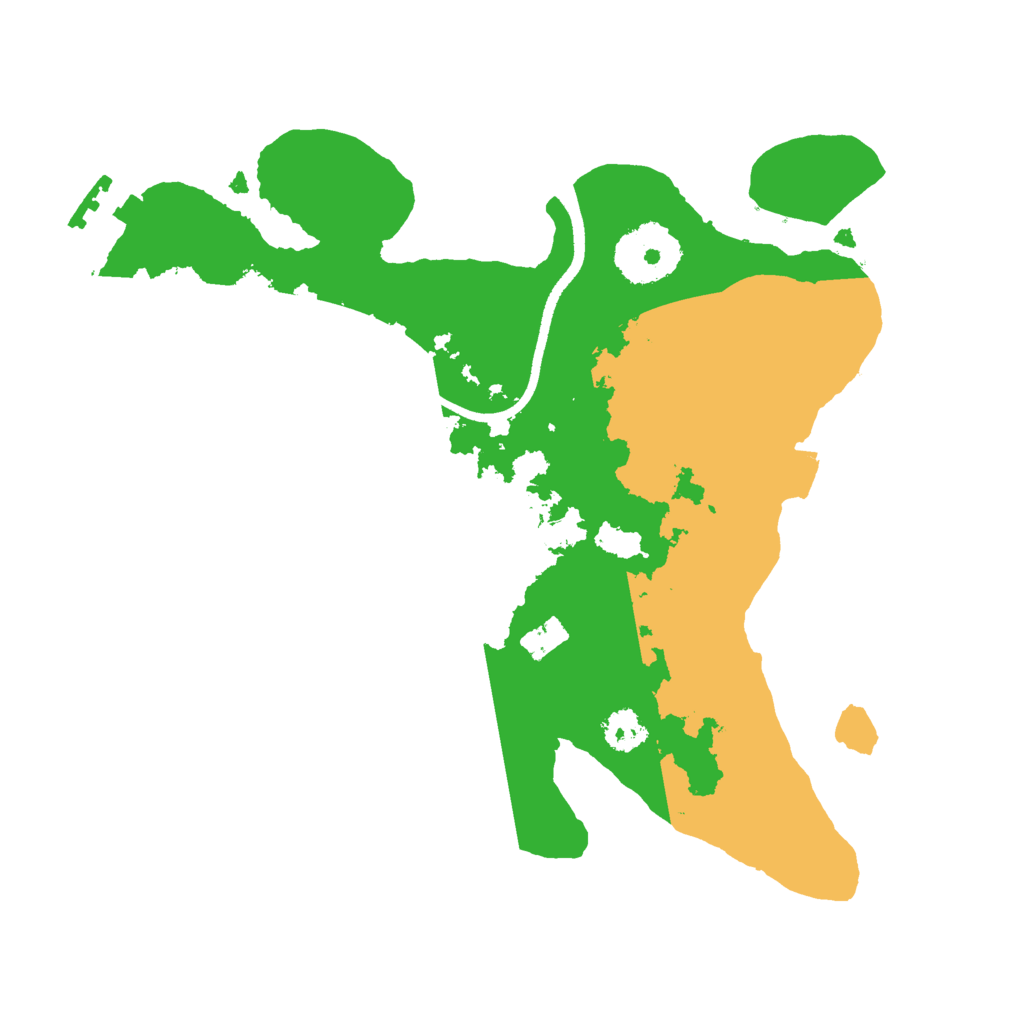 Biome Rust Map: Procedural Map, Size: 2500, Seed: 7007
