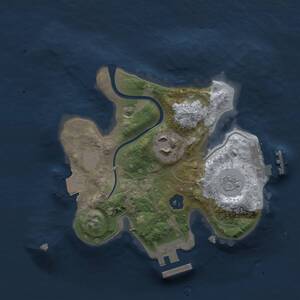 Thumbnail Rust Map: Procedural Map, Size: 2000, Seed: 821515542, 5 Monuments