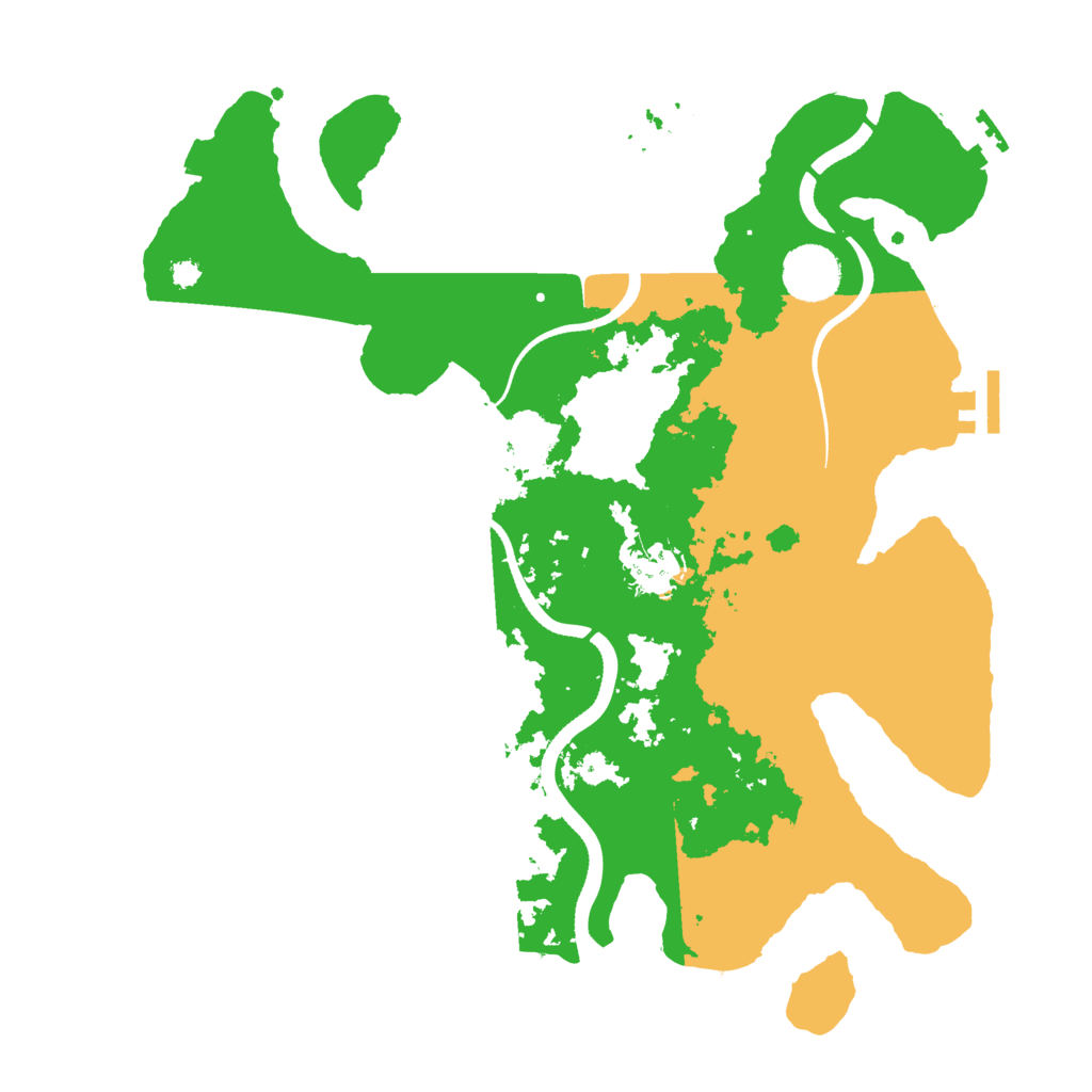 Biome Rust Map: Procedural Map, Size: 3500, Seed: 1791633776