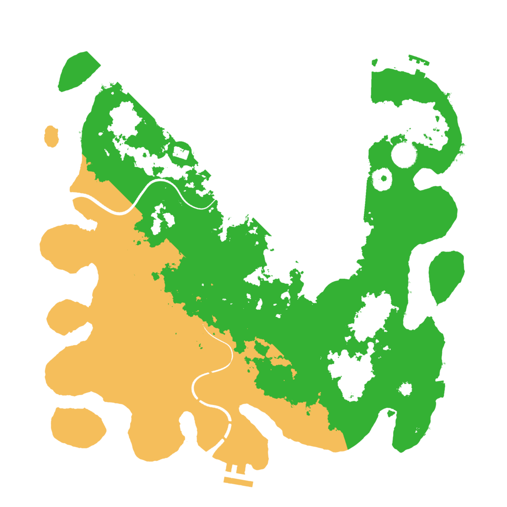 Biome Rust Map: Procedural Map, Size: 3500, Seed: 311795465