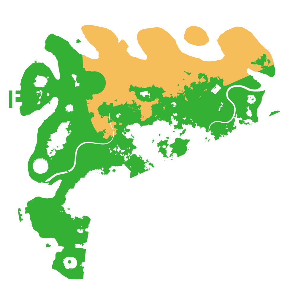 Biome Rust Map: Procedural Map, Size: 3500, Seed: 110409897