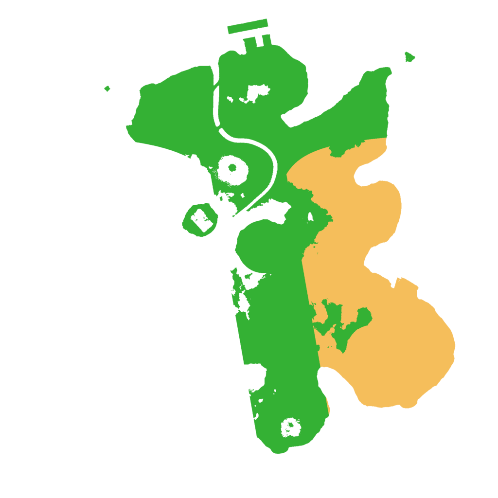 Biome Rust Map: Procedural Map, Size: 2500, Seed: 5343