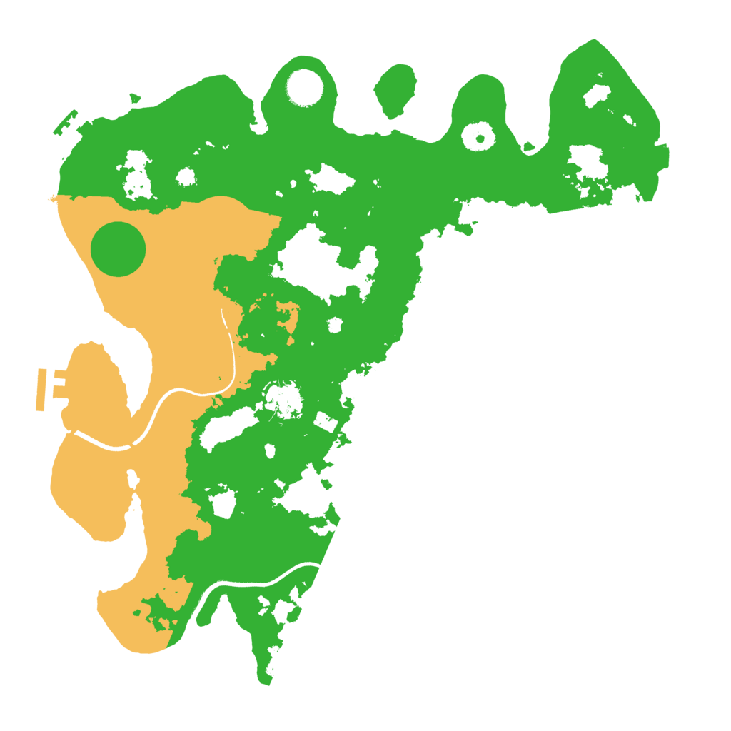 Biome Rust Map: Procedural Map, Size: 3500, Seed: 1514071964