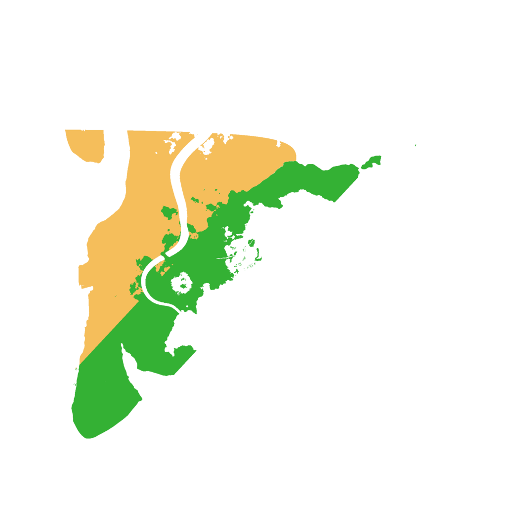 Biome Rust Map: Procedural Map, Size: 2500, Seed: 1210460564