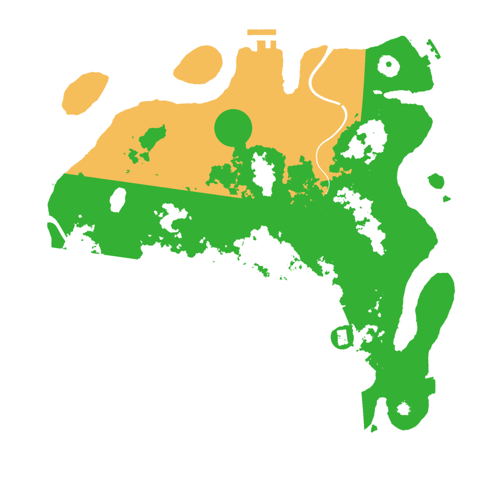 Biome Rust Map: Procedural Map, Size: 3500, Seed: 666548059