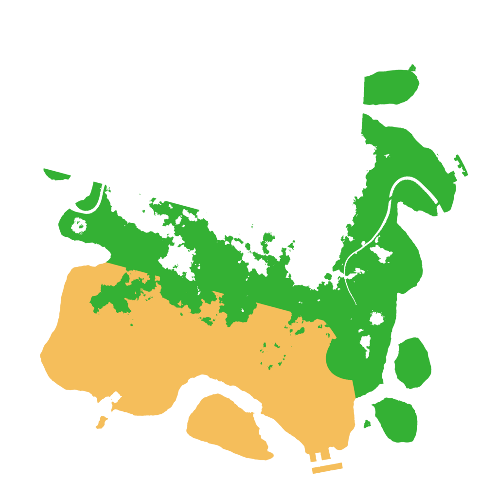 Biome Rust Map: Procedural Map, Size: 3300, Seed: 18309282