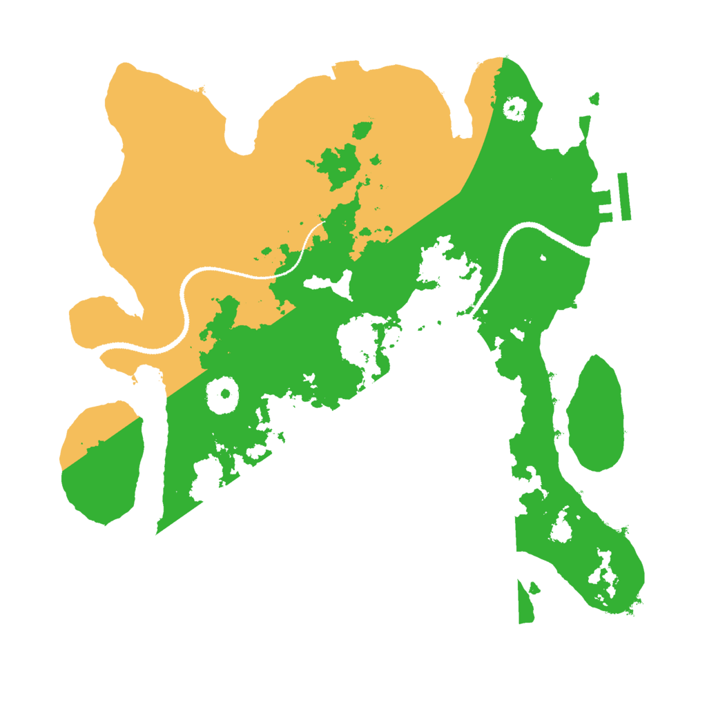 Biome Rust Map: Procedural Map, Size: 3000, Seed: 86512