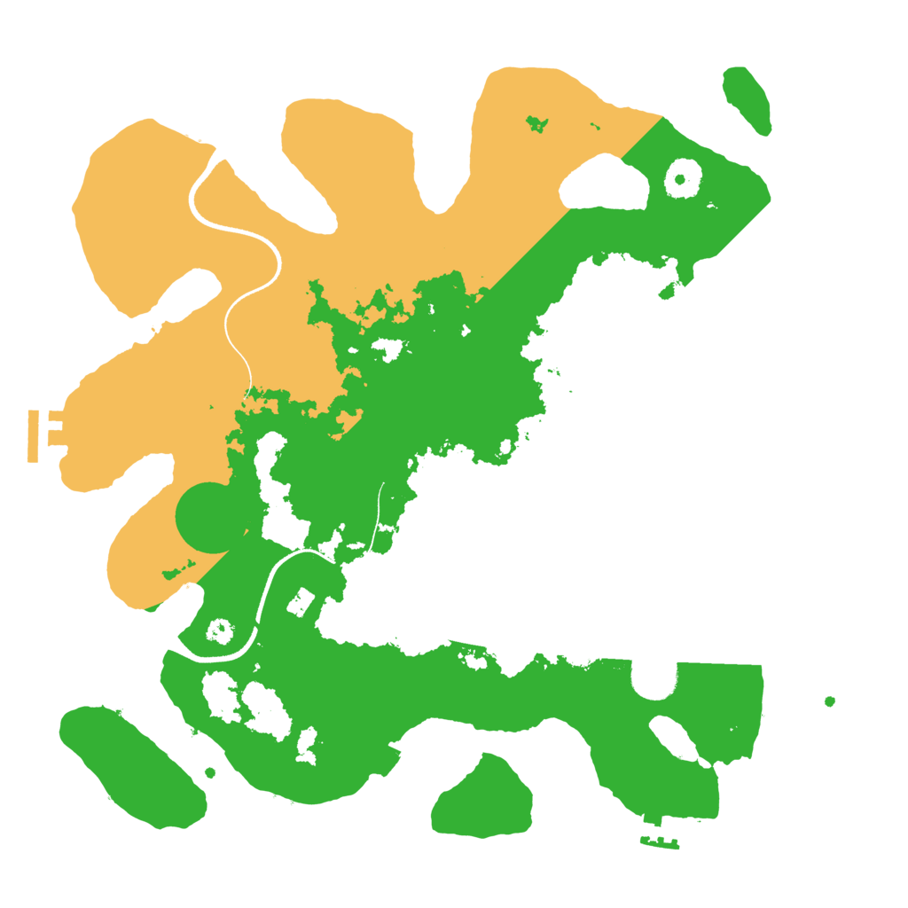Biome Rust Map: Procedural Map, Size: 3500, Seed: 1931101061