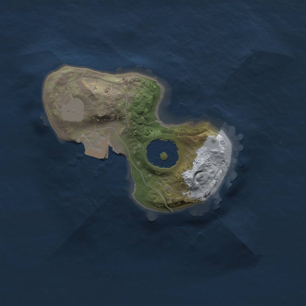 Rust Map: Procedural Map, Size: 1500, Seed: 1397374428, 1 Monuments