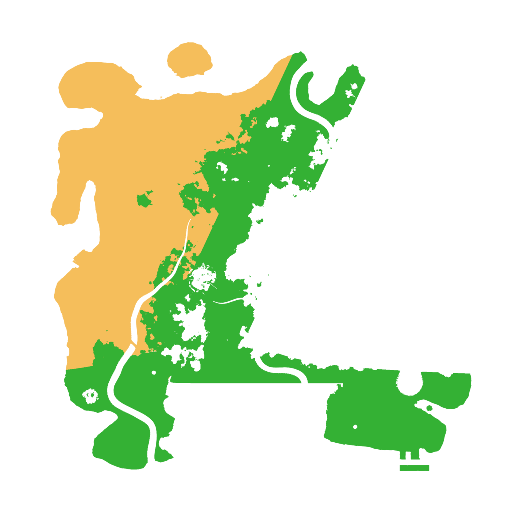 Biome Rust Map: Procedural Map, Size: 3500, Seed: 1620909527