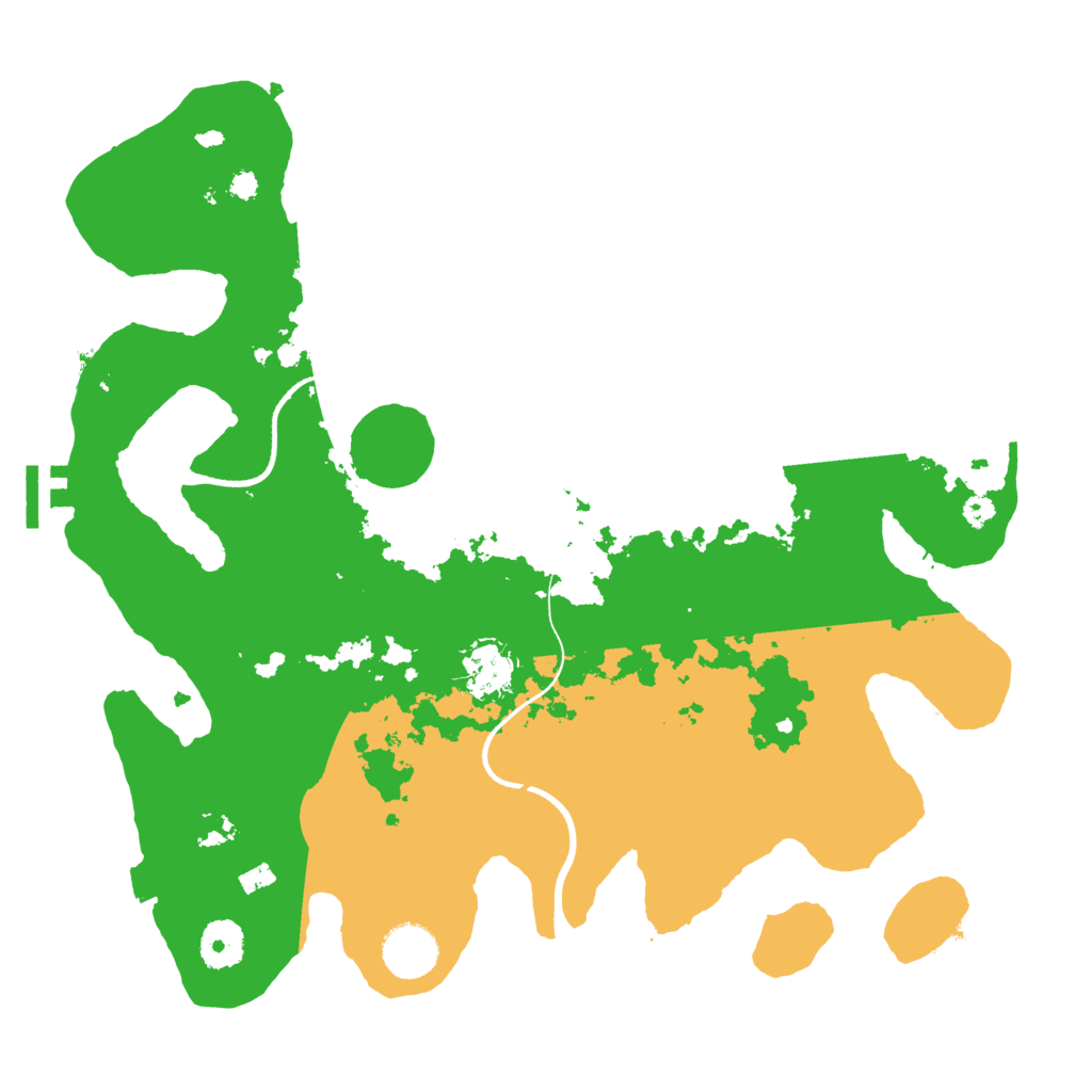 Biome Rust Map: Procedural Map, Size: 3500, Seed: 677845