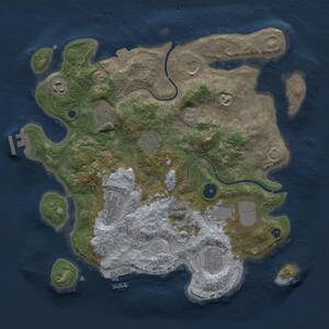 Thumbnail Rust Map: Procedural Map, Size: 3500, Seed: 902140020, 13 Monuments