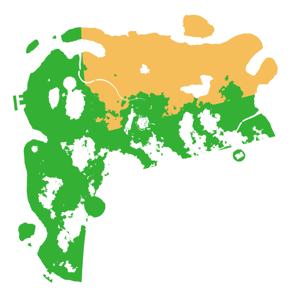 Biome Rust Map: Procedural Map, Size: 4096, Seed: 487654296