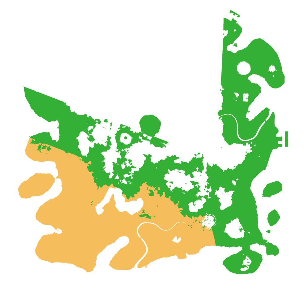 Biome Rust Map: Procedural Map, Size: 4000, Seed: 1234567321