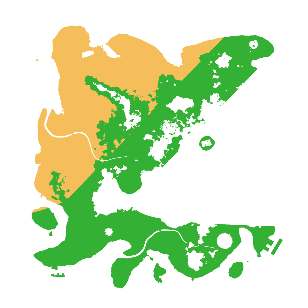 Biome Rust Map: Procedural Map, Size: 3500, Seed: 1938404053