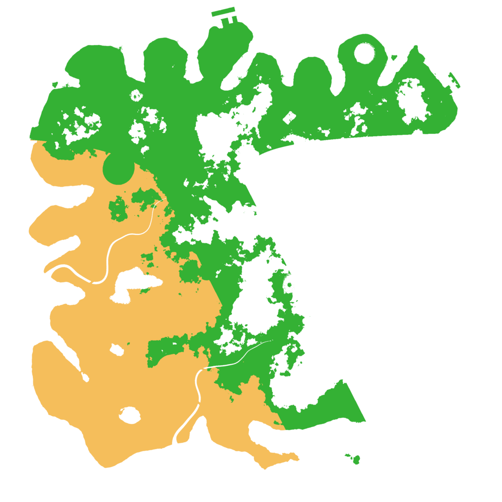 Biome Rust Map: Procedural Map, Size: 4300, Seed: 601478662