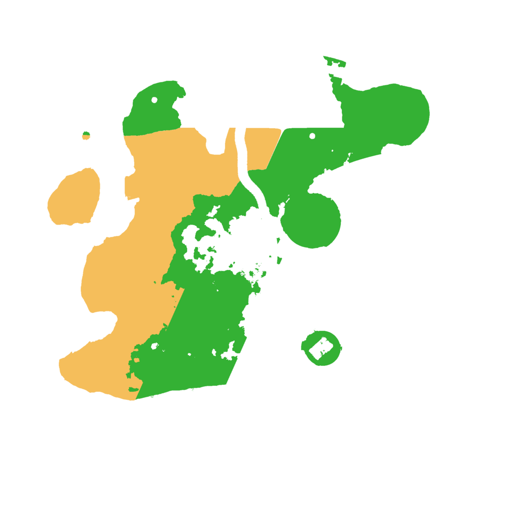 Biome Rust Map: Procedural Map, Size: 2500, Seed: 1986
