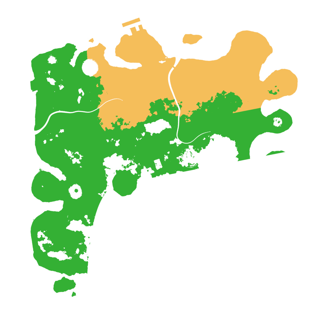 Biome Rust Map: Procedural Map, Size: 3500, Seed: 1639757153