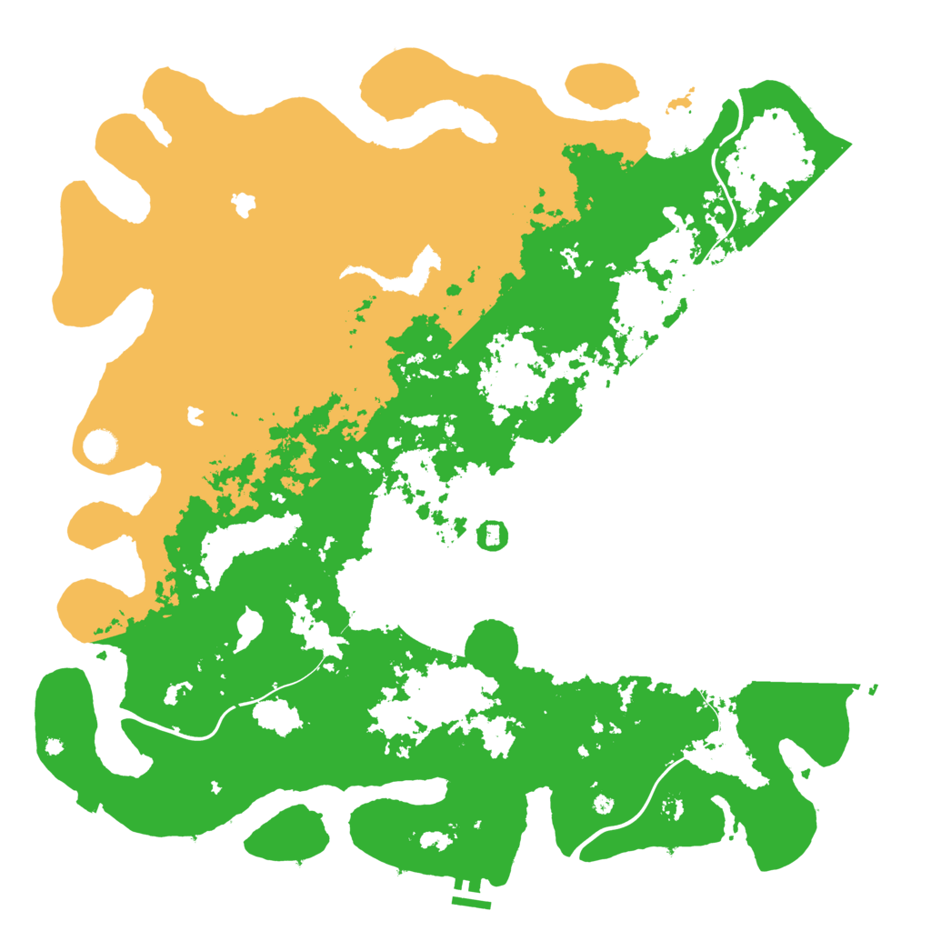 Biome Rust Map: Procedural Map, Size: 4800, Seed: 394379848