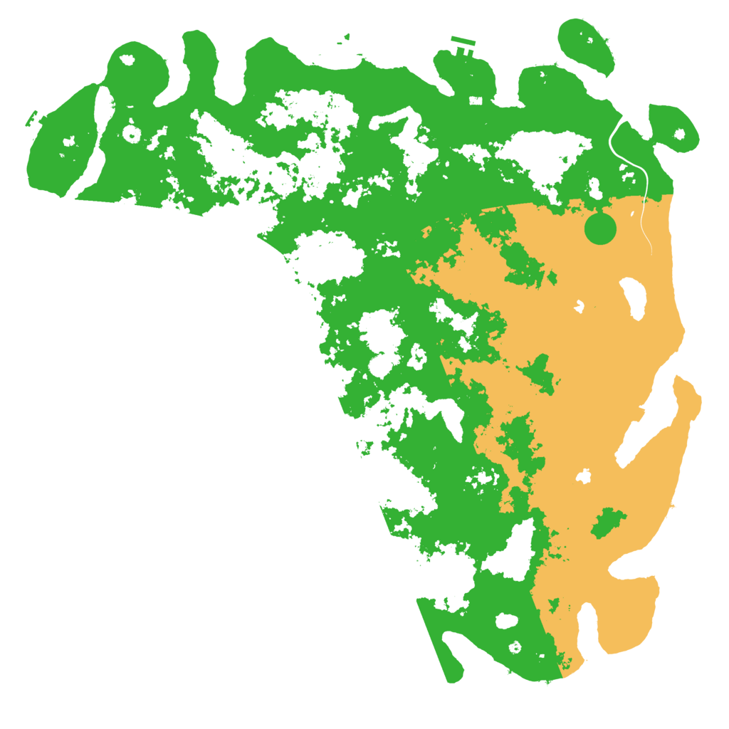 Biome Rust Map: Procedural Map, Size: 6000, Seed: 25555