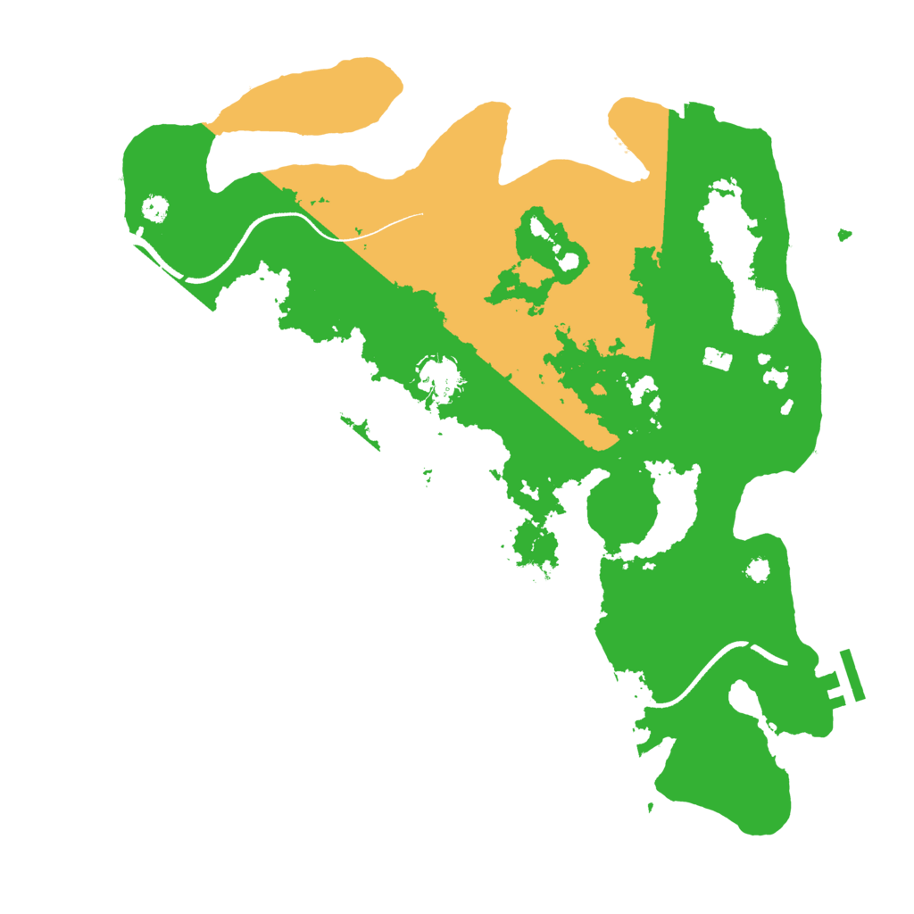 Biome Rust Map: Procedural Map, Size: 3500, Seed: 7823