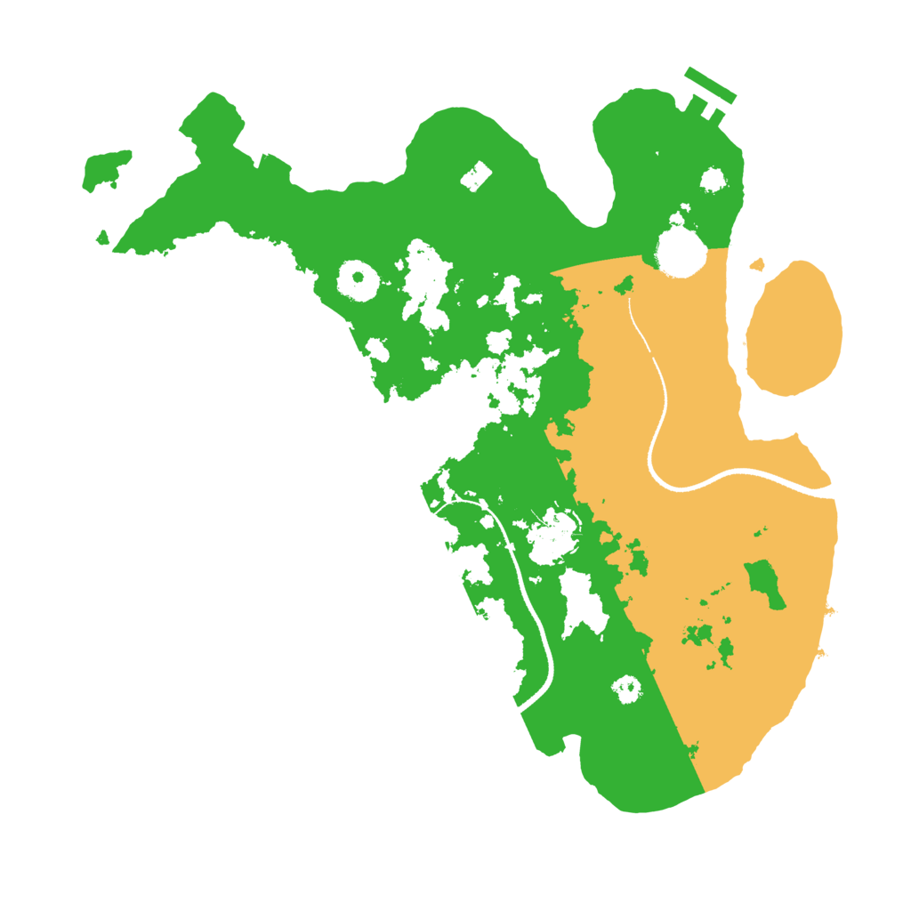 Biome Rust Map: Procedural Map, Size: 3300, Seed: 1118351238