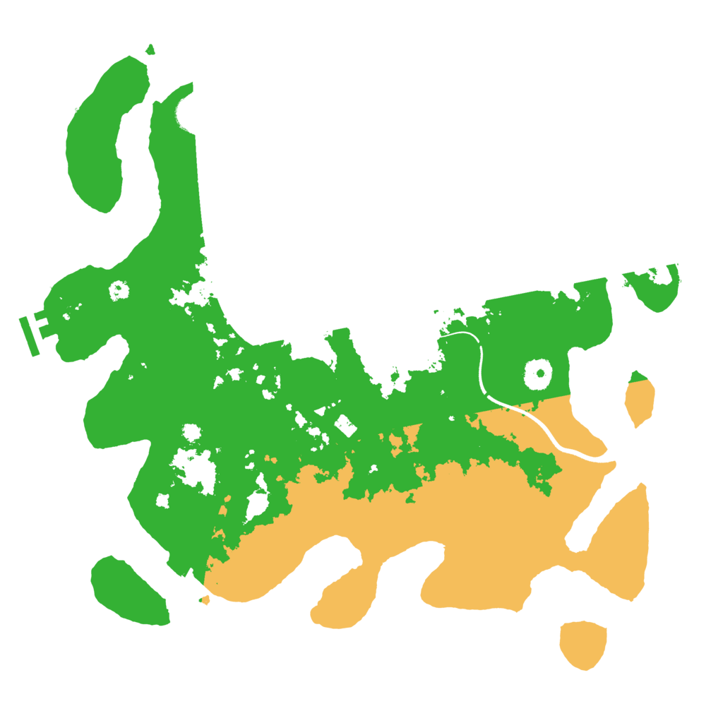 Biome Rust Map: Procedural Map, Size: 3600, Seed: 66622