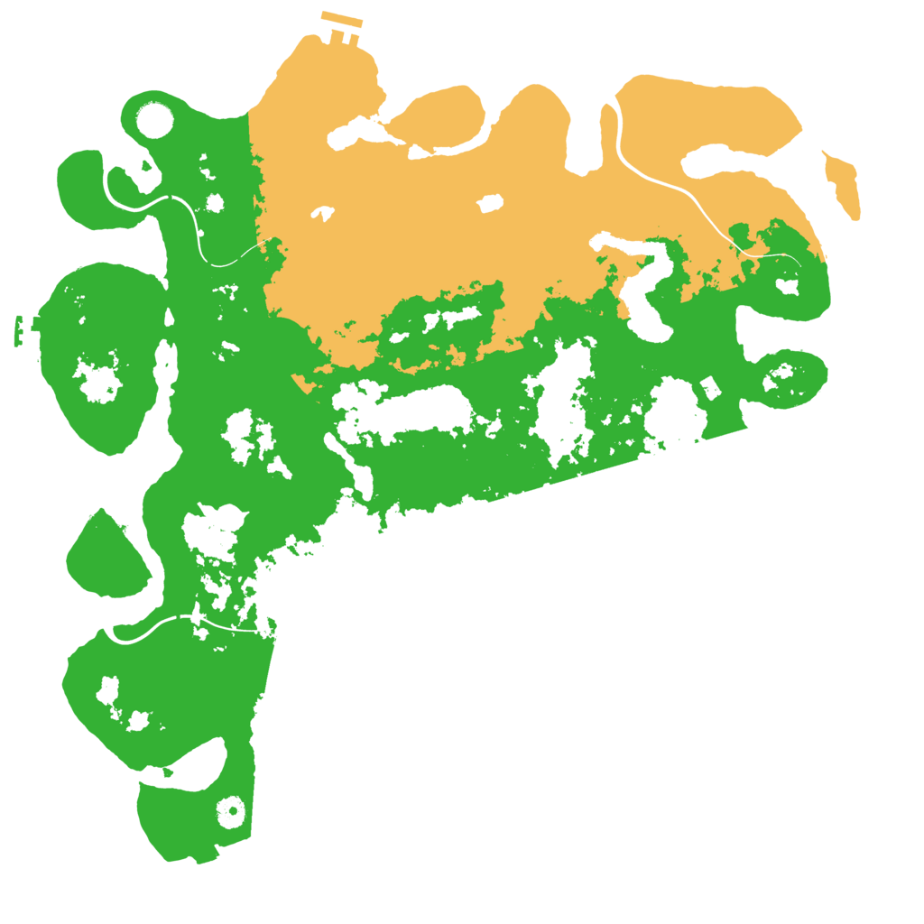 Biome Rust Map: Procedural Map, Size: 4500, Seed: 696648910