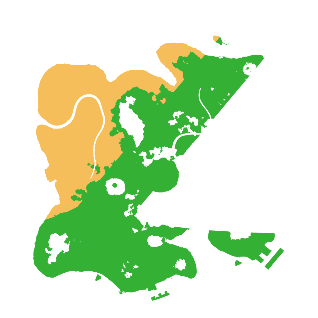 Biome Rust Map: Procedural Map, Size: 2600, Seed: 345218