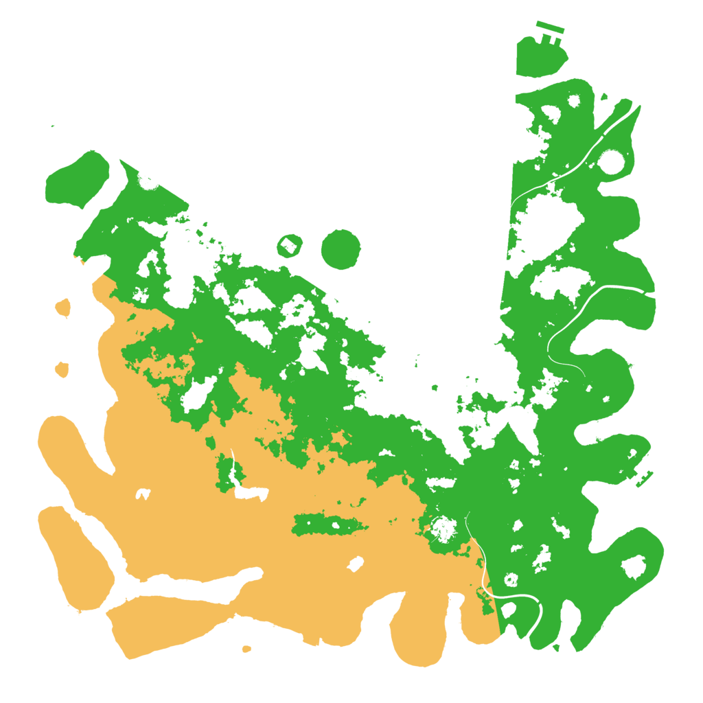 Biome Rust Map: Procedural Map, Size: 5000, Seed: 101226563