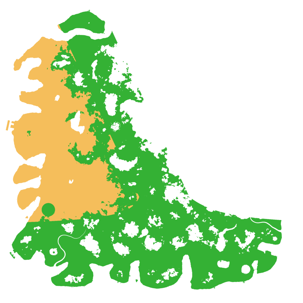 Biome Rust Map: Procedural Map, Size: 6000, Seed: 8695