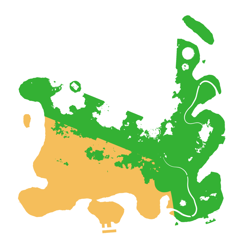 Biome Rust Map: Procedural Map, Size: 3500, Seed: 739362270