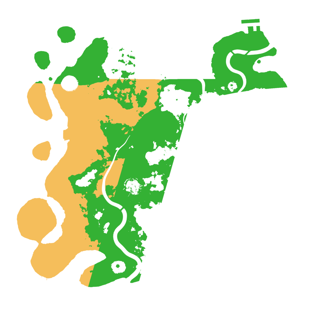 Biome Rust Map: Procedural Map, Size: 3500, Seed: 736951359