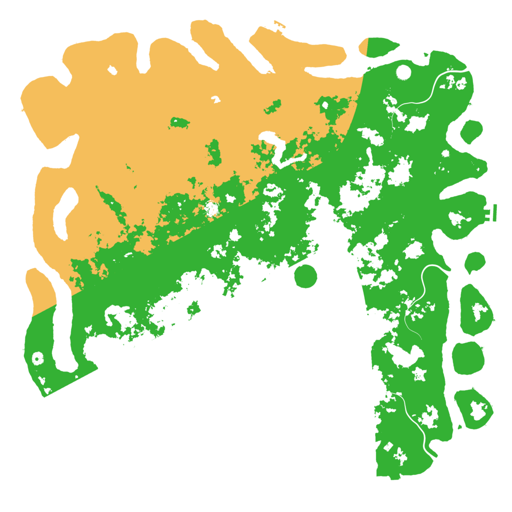 Biome Rust Map: Procedural Map, Size: 6000, Seed: 77887964