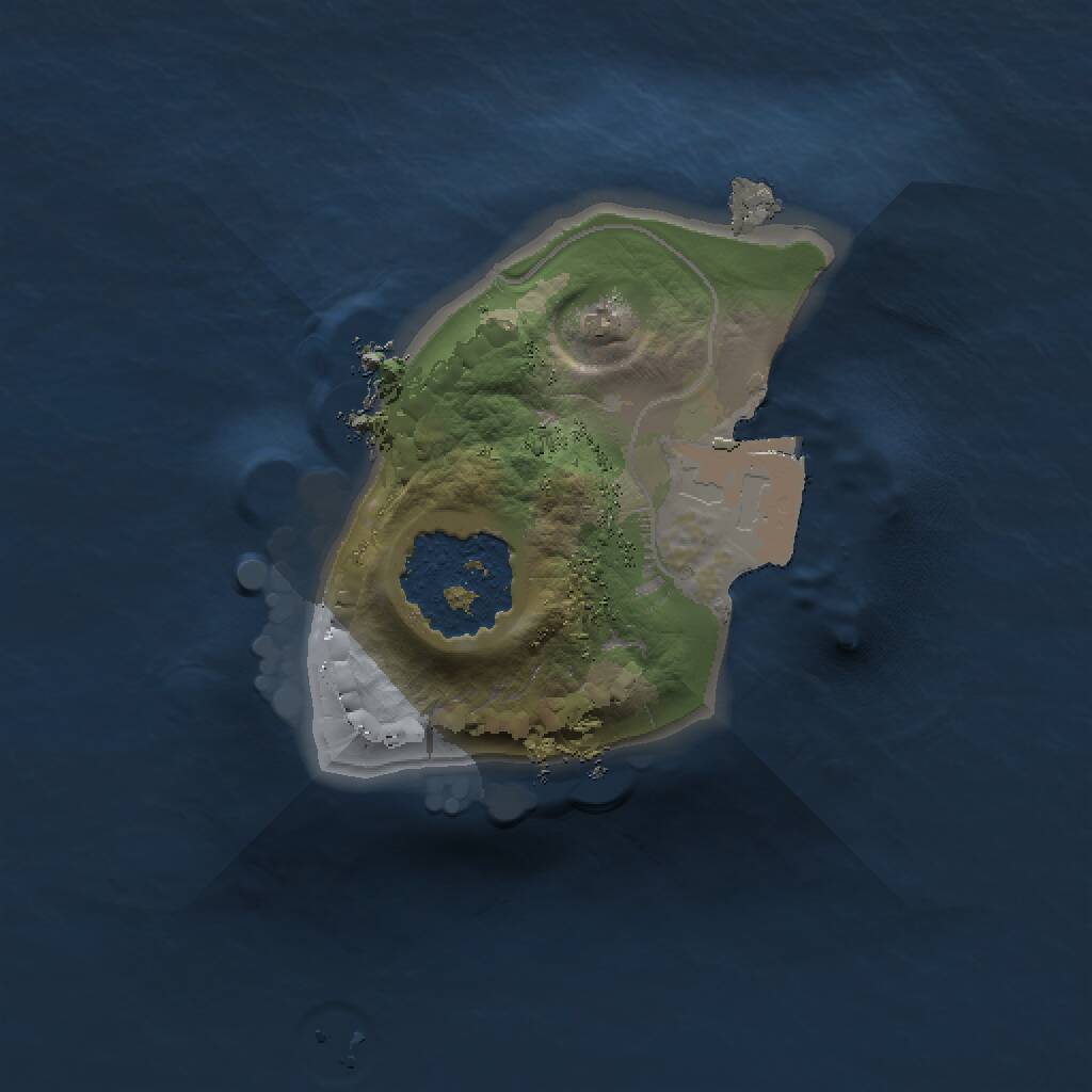 Rust Map: Procedural Map, Size: 1000, Seed: 1461802446, 1 Monuments