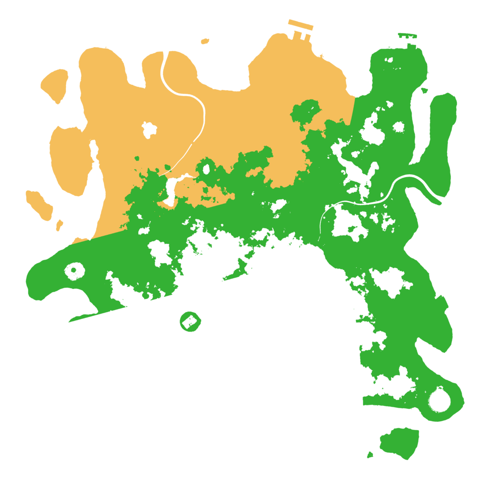 Biome Rust Map: Procedural Map, Size: 4000, Seed: 121291