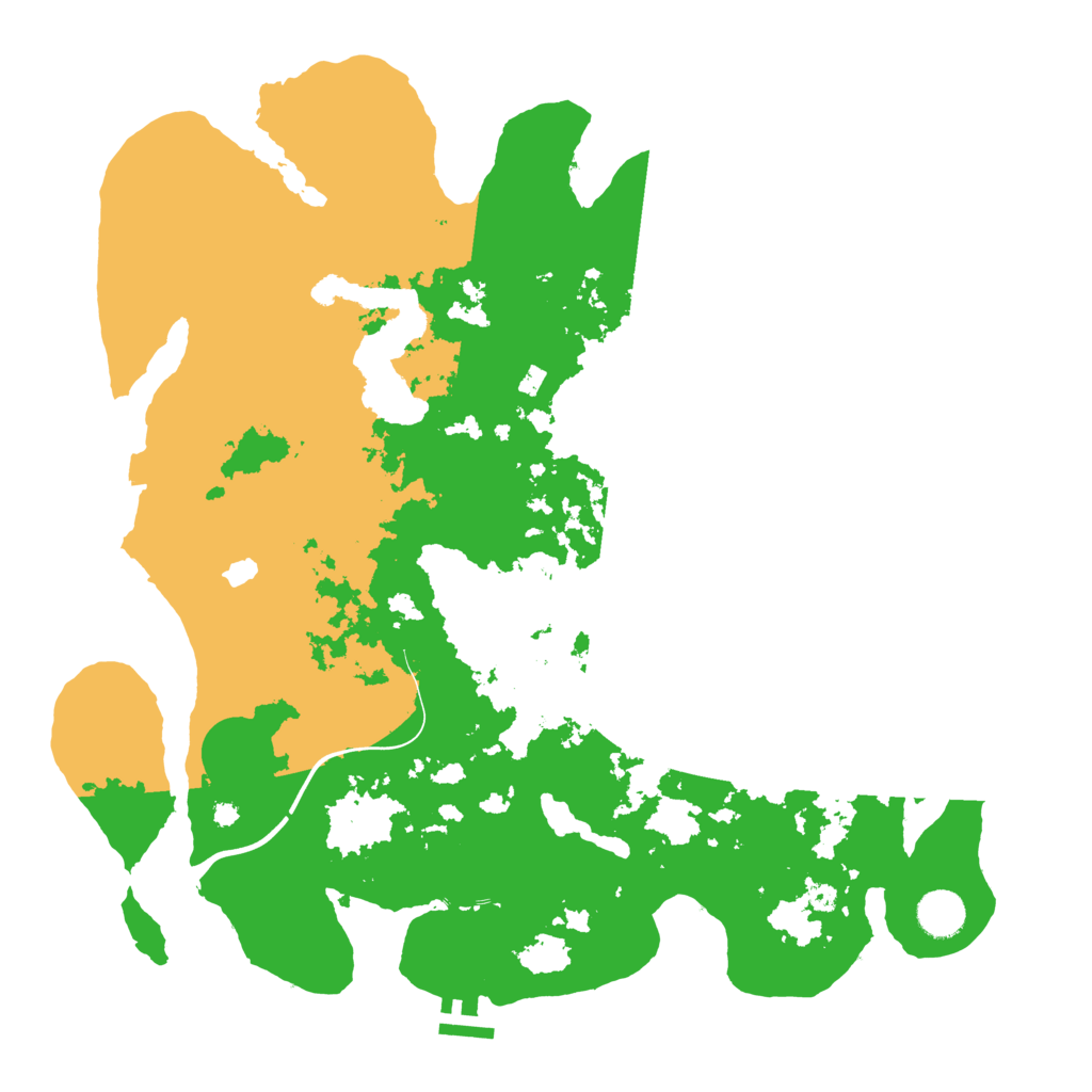 Biome Rust Map: Procedural Map, Size: 4000, Seed: 10124