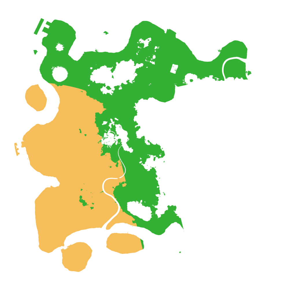 Biome Rust Map: Procedural Map, Size: 3500, Seed: 1526429955