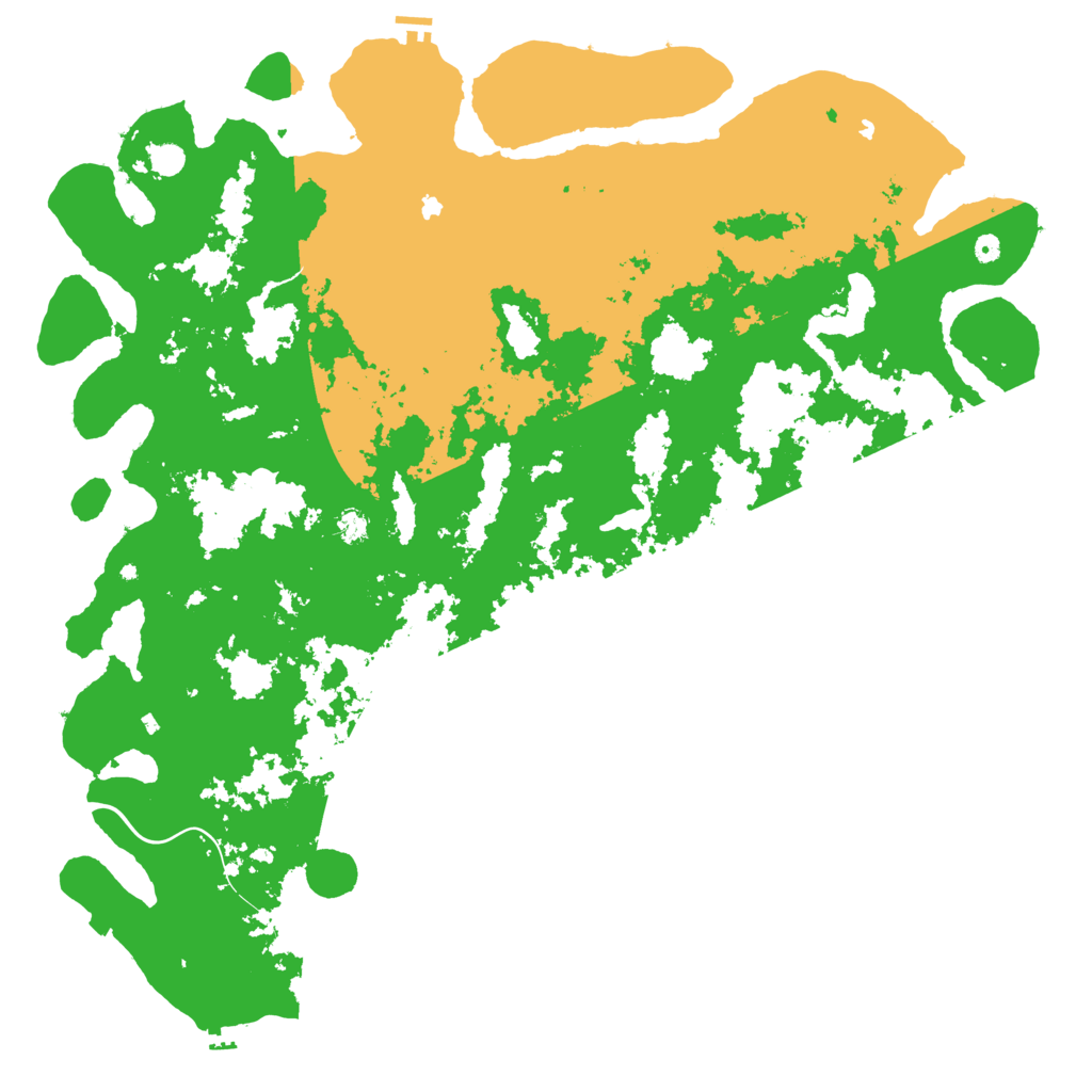 Biome Rust Map: Procedural Map, Size: 6000, Seed: 70328408