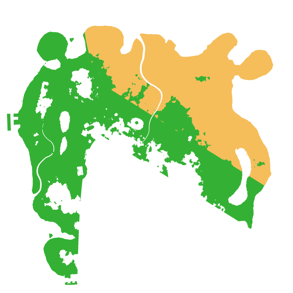 Biome Rust Map: Procedural Map, Size: 3500, Seed: 613904262