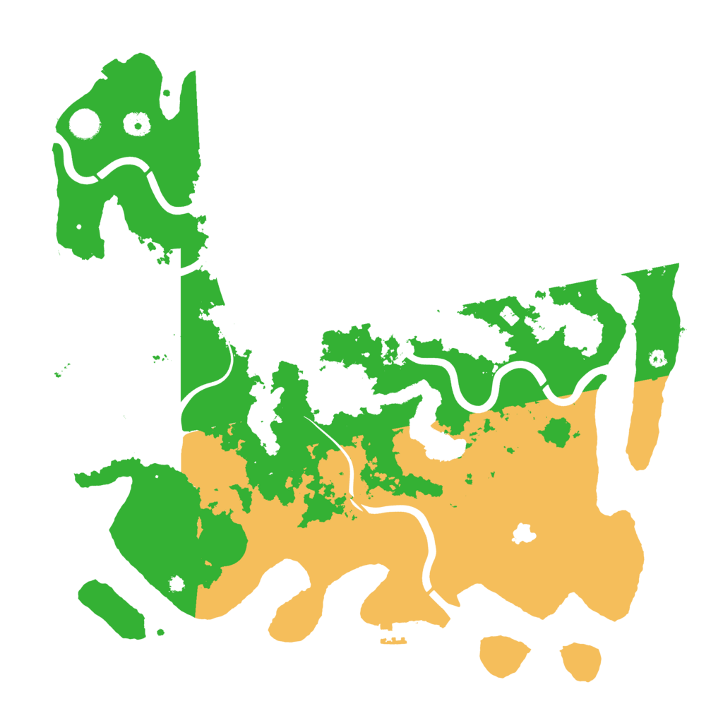 Biome Rust Map: Procedural Map, Size: 4200, Seed: 66622