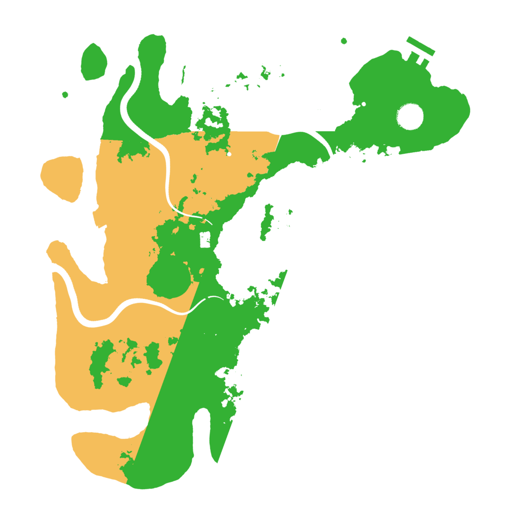 Biome Rust Map: Procedural Map, Size: 3500, Seed: 834737132