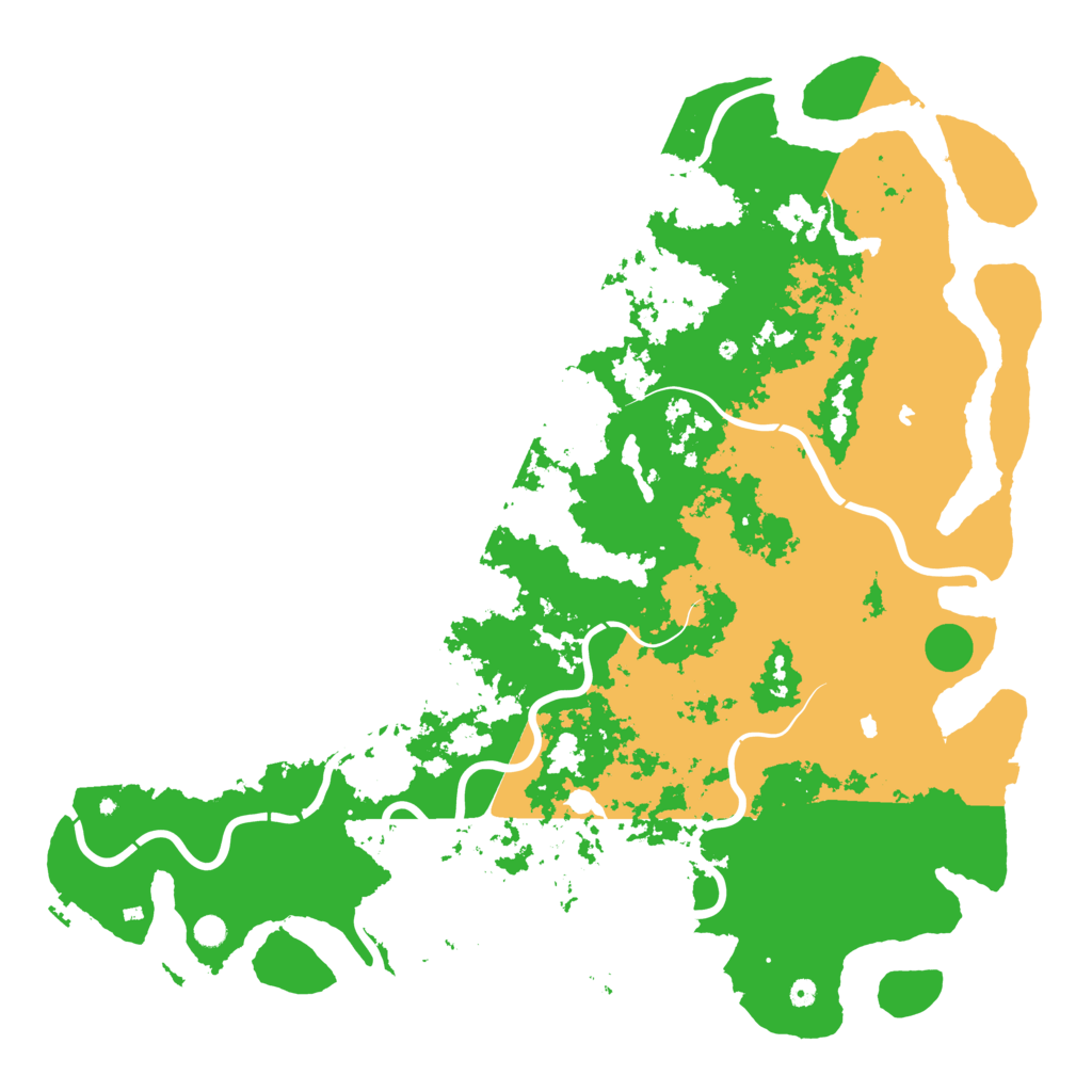 Biome Rust Map: Procedural Map, Size: 6000, Seed: 20250212