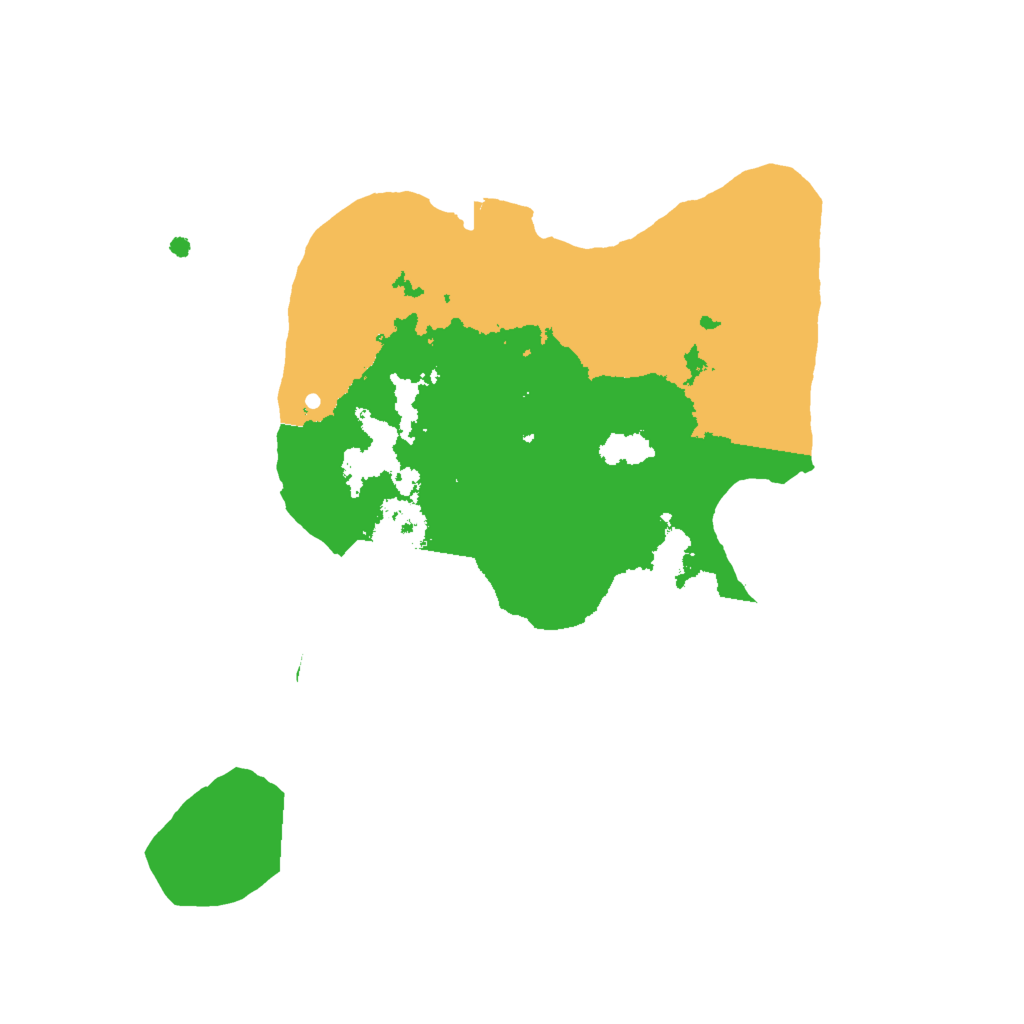 Biome Rust Map: Procedural Map, Size: 2000, Seed: 314654