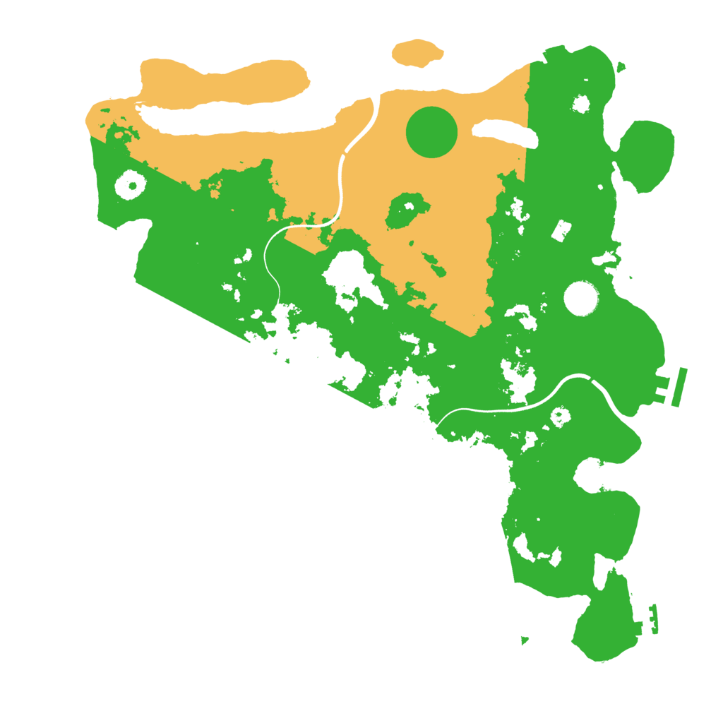 Biome Rust Map: Procedural Map, Size: 3700, Seed: 14755222