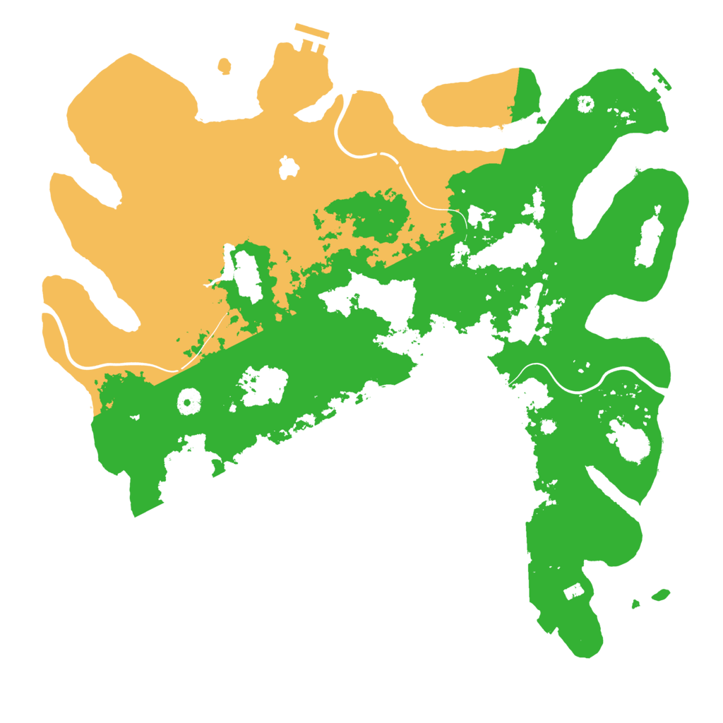 Biome Rust Map: Procedural Map, Size: 4200, Seed: 2025