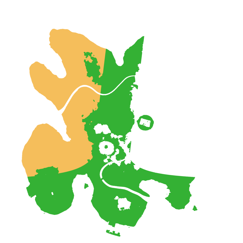 Biome Rust Map: Procedural Map, Size: 2501, Seed: 3245521